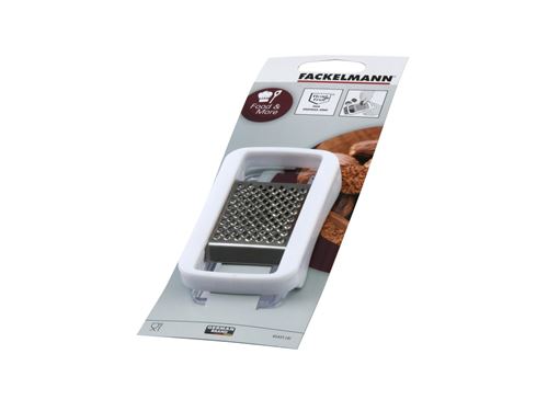 Fackelmann Transparent,Blanc,Inox 45431 Râpe Pour Muscade Acier Inoxydable Ps Blanc Transparent Argent 10 X 6 X 3,5 Cm