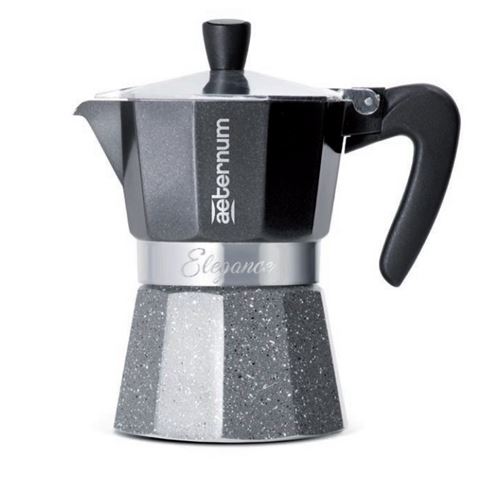 Bialetti 6006 elegance machine à expresso pour tasse aluminium plastique noir 30 x 20 x 15 cm