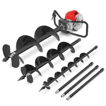 Tariere Thermique 75cc 5 2cv 3 Meches 100 200 300mm 3 Rallonges 60cm Greencut Machines De Construction Et D Atelier Achat Prix Fnac