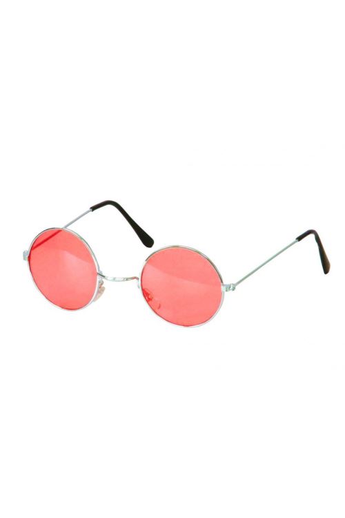 Lunettes hippies rouge uv protection