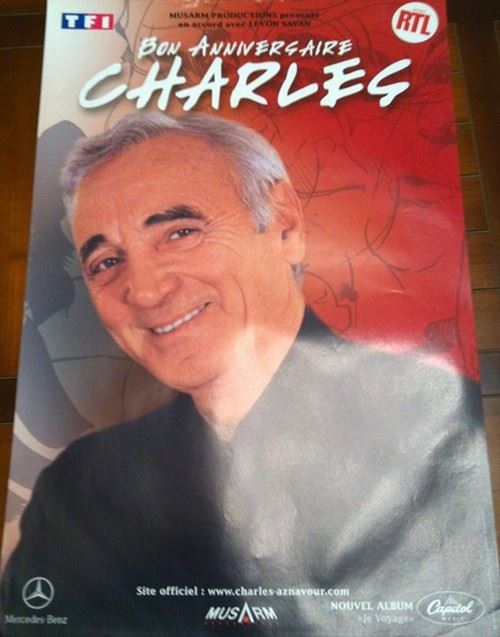 Charles Aznavour - 40x60 cm - AFFICHE / POSTER