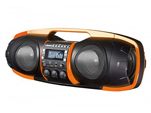 sdigital Go de 6000 Nuke Boombox Bluetooth/Ghetto Blaster (Radio FM, MP3, USB, SD, Power Bank, AUX-IN..)rechargeable orange