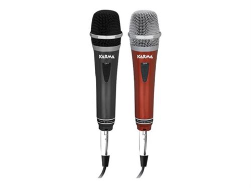 Non Communiqué Noir Karma Dm 522 - Microphone - Rouge (Pack De 2)