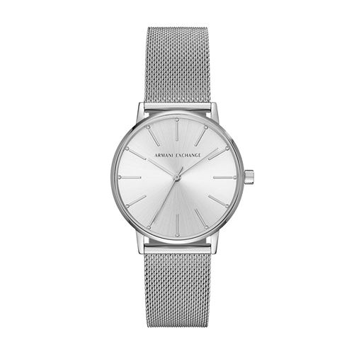 Montre Armani Exchange à trois aiguilles en acier inoxydable, pour femme, AX5535