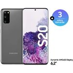 Samsung Galaxy S20 5G - 5G smartphone - double SIM - RAM 12 Go / Mémoire interne 128 Go - microSD slot - écran OEL - 6.2" - 3200 x 1440 pixels (120 Hz) - 3 x caméras arrière 64 MP, 12 MP, 12 MP - front camera 10 MP - gris cosmique