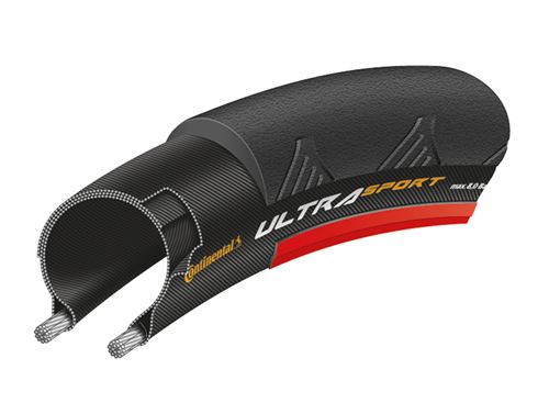 Continental pneu extérieur Ultra Sport 2 28 x 1,00 (25-622) noir/rouge