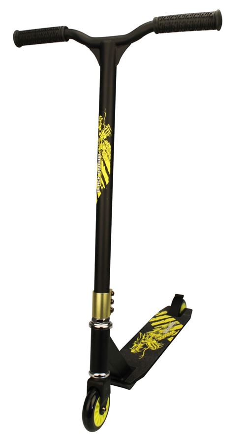 Black Dragon Scooter Road Rage Noir et vert citron