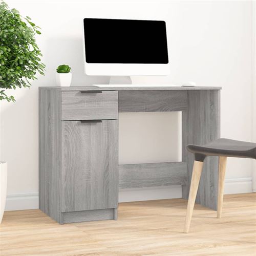 Vidaxl Gris Bureau Sonoma - Image 3