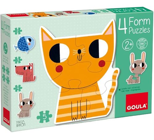 Goula puzzle animaux junior carton 14 pièces