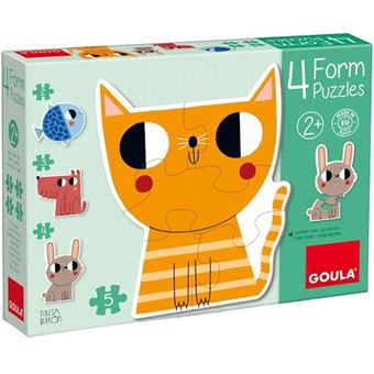 Goula puzzle animaux junior carton 14 pièces - 1