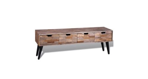 Tv-meubel met vier lades gerecycled teak