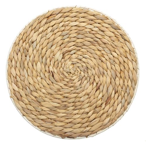 Set de table en jacinthe - Naturel - &Oslash; 35 cm