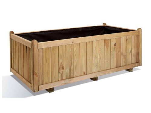 Jardinière bois rectangle Vendôme 310L Jardipolys
