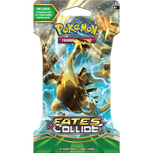 Pokemon TCG Fates Collide, Blistered Booster Pack contenant 10 cartes par paquet avec plus de 120 nouvelles cartes à collectionner