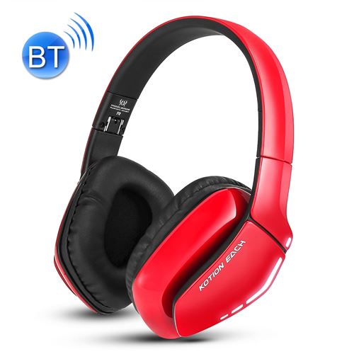 (#62) Bluetooth V4.1 Foldable Gaming Headphone Headset with Mic, For PS4, PC, Mac, Smartphones, Computers(Black+Red)