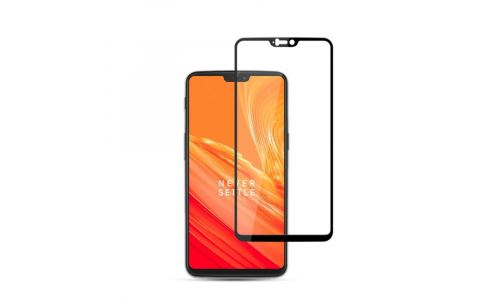 film protecteur d'écran en verre trempé OnePlus-6 noir