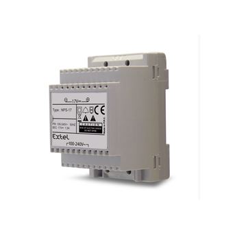 Extel Interphone Alimentation pour rail DIN gris - 1