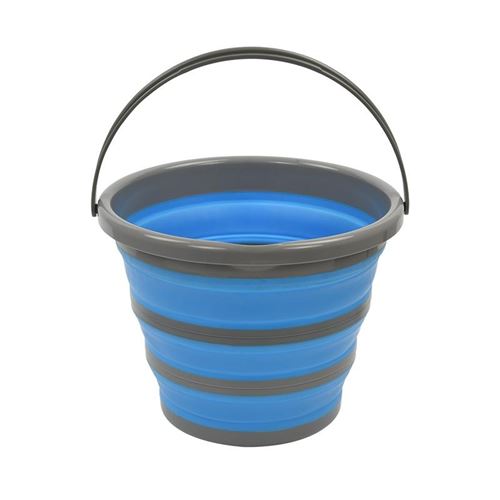 ProPlus Seau pliable en silicone / plastique 10 litres bleu
