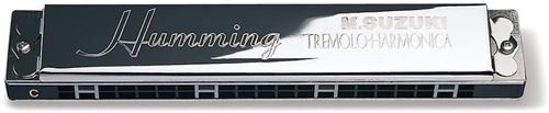Suzuki Tremolo Harmonica Humming 21 trous D#m. Argenté.