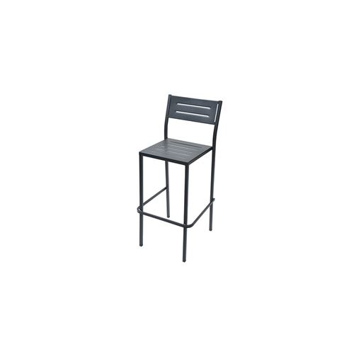 Ensemble De Jardin Table Haute 120x80 Dorio Anthracite Rd Italia