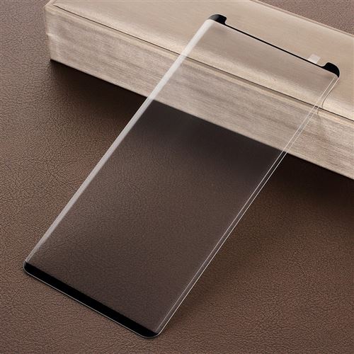 Protecteur écran en verre trempé bords arc 9H soie noir pour votre Samsung Galaxy Note 9
