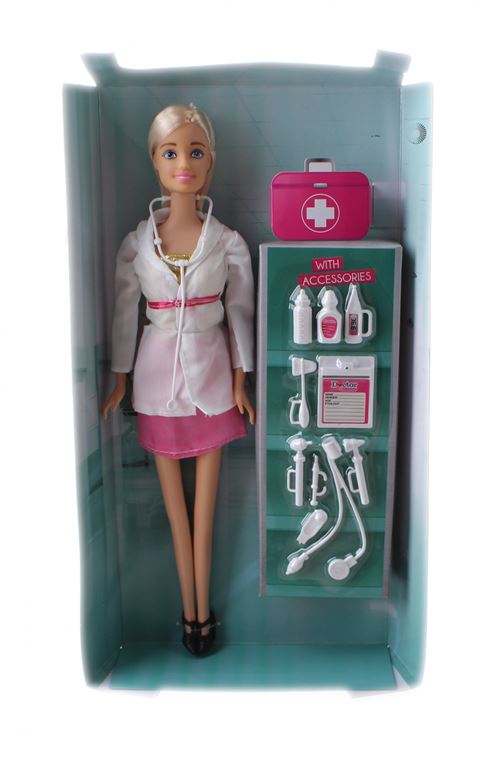 Toi-Toys poupée adolescente Docteur Lauren blonde