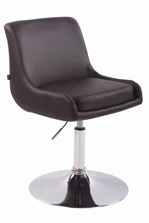 Chaise Lounge Club en similicuir - Siège Marron