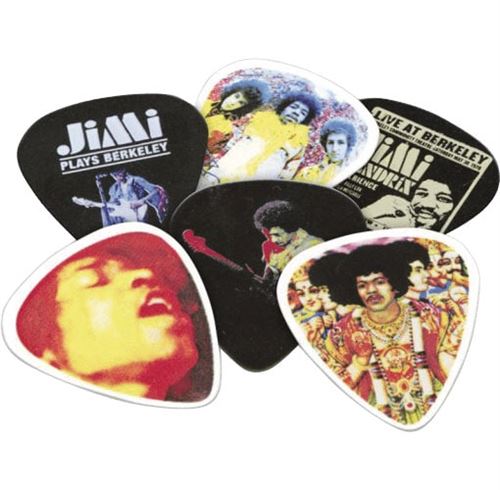 Dunlop Jim Jh-Pt03h Boite En Metal De 12 Motif Jimi Hendrix ''Electric Ladyland'' Dur Médiators