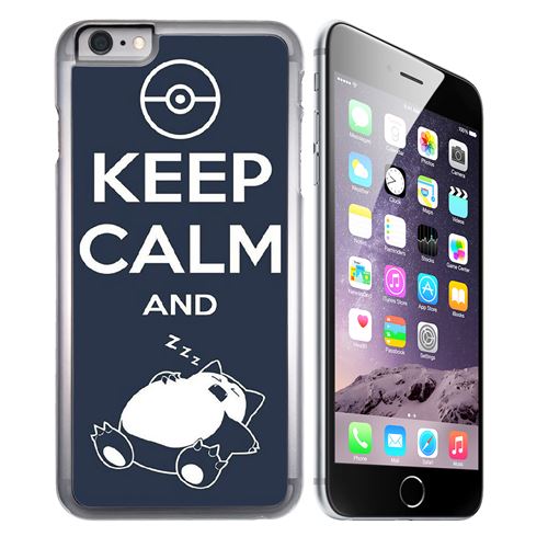 Coque pour iPhone 6 Plus et iPhone 6S Plus pokémon ronflex keep calm