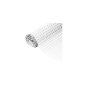 NATURE Canisse double face PVC - 1500 g/mÂ² - Set de fixation - Blanc - 1 x 3 m - 1