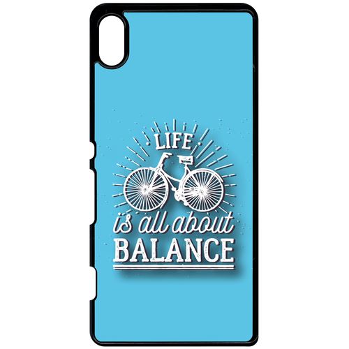 Coque Sony Xperia Z4v Life Il All About Balance Fond Bleu