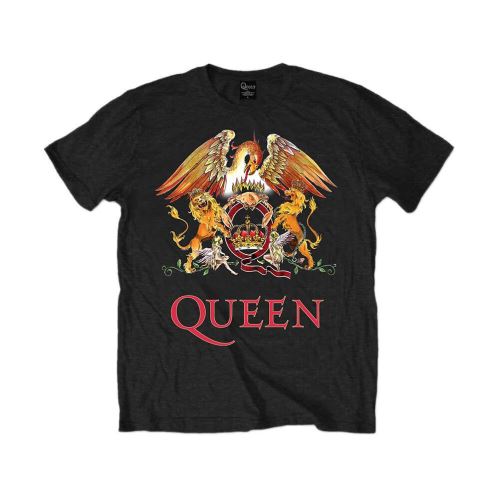 Crest Reine classique pour enfants T-shirt noir: 7/8 ans