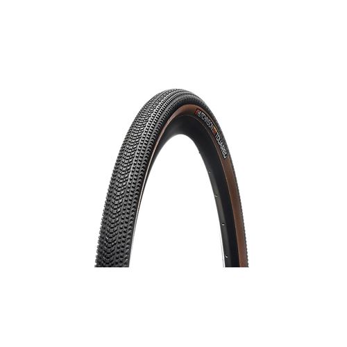 Pneu vtc/gravel 700x40 ts hutchinson touareg tubeless ready hardskin noir/marron tan (40-6