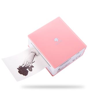 Photo Thermique de Poche Bluetooth 58mm avec Rouleau de Papier pour Enfants  Rose 