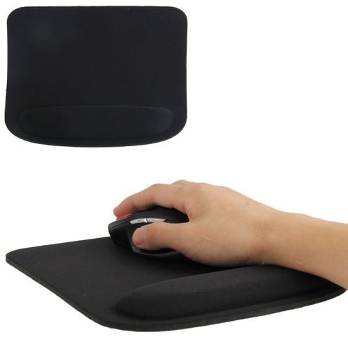 GENERIQUE - Tapis de souris ergonomique - Repose-poignet intégré - Petit - Noir - Image 2