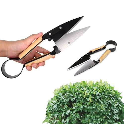 Ciseaux de Jardin Cisaille Topiaire Tradition - 33 cm - Acier et inox et Poignées en Bois