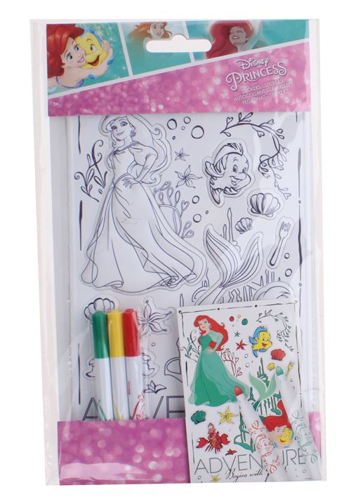 feuille autocollante couleur Disney Princess 4-pièces