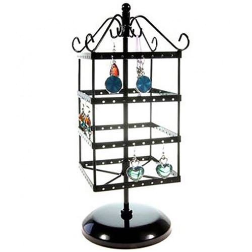 Manège boucles d'oreilles (64 paires) Noir