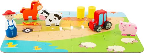 Small Foot Farmset de jeu dans une valise junior 14 pièces