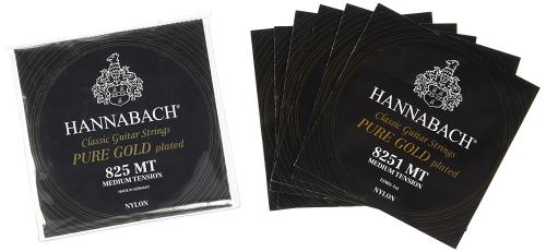 Hannabach 652637 Série 825 Cordes pour Guitare Classique Jeu Special Gold Medium Tension 8257MT