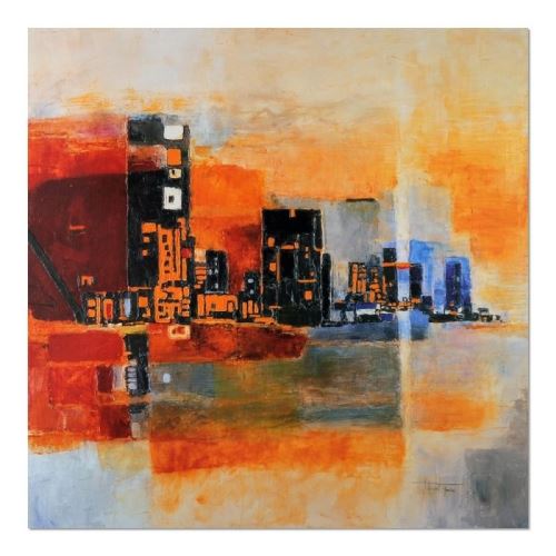 Tableau sur toile Image Cadre moderne Canevas Panorama Ville 60x60
