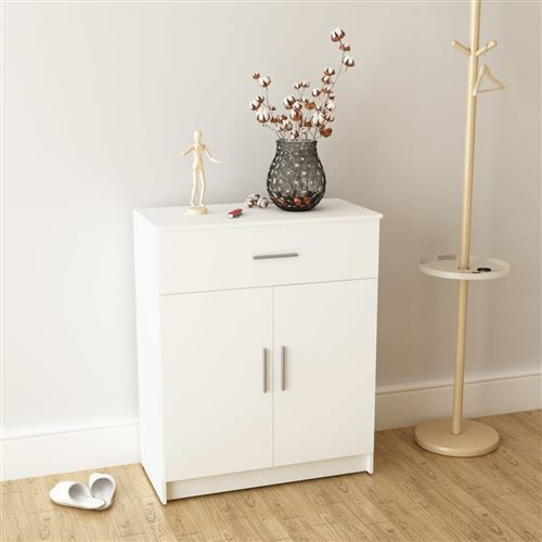 vidaXL Buffet Aggloméré 71 x 35 x 88 cm Blanc