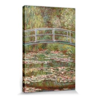 Tableau Sur Toile 'Pont Japonais' De Claude Monet – Impression D'art 120x80 Cm – Toile En Coton 360g/m² – Fabriqué Main à Berlin