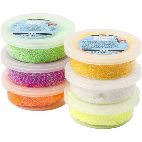 Foam Clay Set d'argile Spring 6 x 14 grammes 7 pi&egrave;ces (78845)