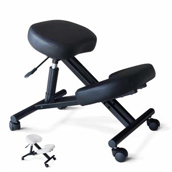 Chaise Orthopedique Suedoise En Metal Siege Ergonomique Balancesteel Couleur Noir Achat Prix Fnac