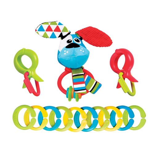 Yookidoo rattle Clips Rattle'N' Left Dog 13 cm