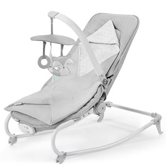 Kinderkraft Felio Transat Bebe 3 En 1 Balancelle Siege Enfant Vibrations Et 8 Melodies Gris Balancelles Achat Prix Fnac