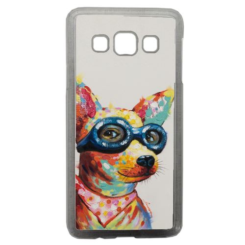 Coque Peinture Chihuahua À Lunette Compatible Samsung Galaxy A3 Transparent