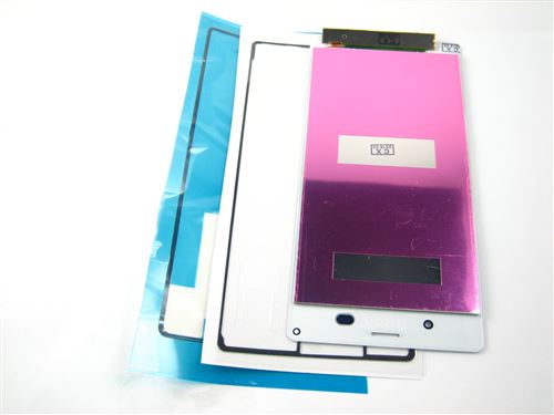 For Sony Xperia Z3 L55T D6653 D6633 D6603 Touch VITRE TACTILE Digitizer + LCD + Glue~White Blanc