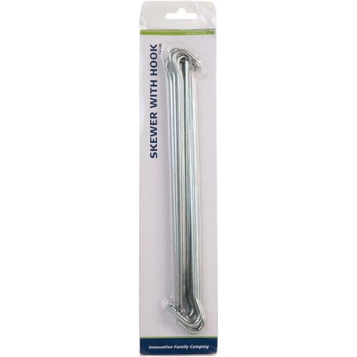 10 piquets tente acier 24cm